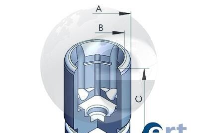 Поршень, корпус скобы тормоза - ERT 150757-C