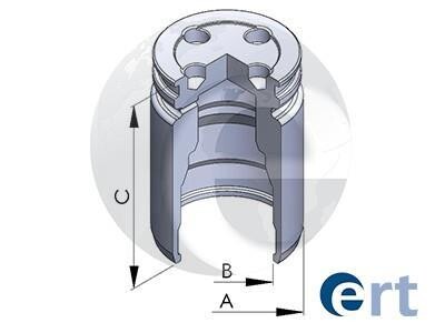 Поршень, корпус скобы тормоза - ERT 150760-C