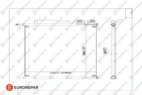 8418991000 РАДІАТОР КОНДИЦІОНЕРА - EUROREPAR 1609634480