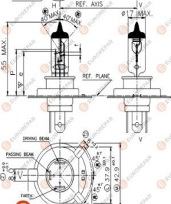 Фото 2 - Автомобільна лампа EUROREPAR 1616431180