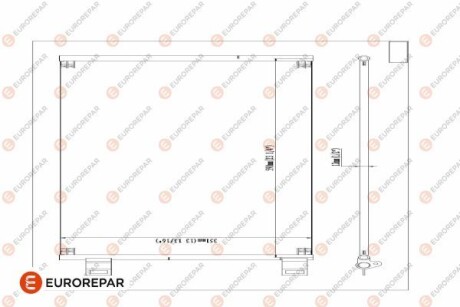 Радіатор кондиціонера - EUROREPAR 1618099880