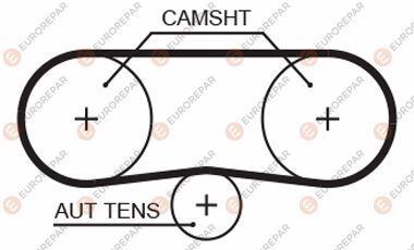 Ремінь ГРМ - EUROREPAR 1633141880