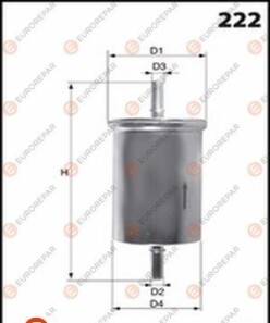 8421230090 ФІЛЬТР ПАЛИВНИЙ - EUROREPAR 1643631780