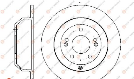 8708309198 ДИСК ГАЛЬМІВНИЙ ЗАДНІЙ 2ШТ. - EUROREPAR 1667853480