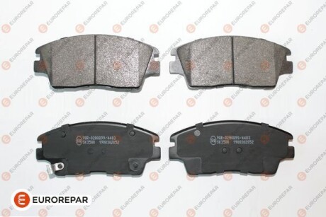 Колодки гальмівні передні - ((58101F2A50, 58101D9A00, 58101D7A10, 58101D3A11, 58101D3A10)) EUROREPAR 1681161980