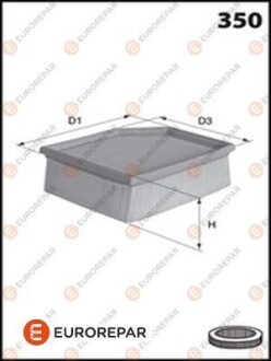 Фото товара Повітряний фільтр EUROREPAR E147135 : Купить на tto.com.ua