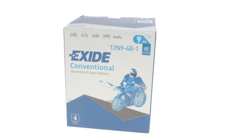 Фото 2 - Автомобильный аккумулятор EXIDE 12N9-4B-1 (12N94B1)
