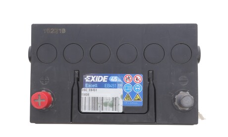 Фото 2 - Автомобільний акумулятор EXIDE DSC_EB451