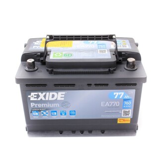 Фото 5 - Автомобільний акумулятор EXIDE EA770