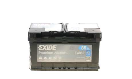 Акумуляторна батарея 85Ah/800A (315x175x175/+R/B13) Premium - EXIDE EA852