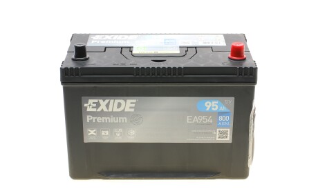 Акб 6ст-95 r+ (пт800) (необслуж) asia premium - (mz690095, mz690091, 28800yzzaj) EXIDE EA954