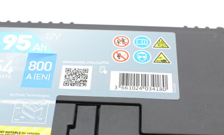 Фото 6 - Автомобільний акумулятор EXIDE EA954