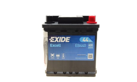 Акумуляторная батарея 44Ah/400A (175x175x190/+R/B13) Excell - EXIDE EB440