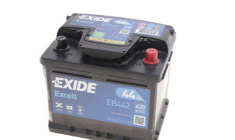 Акумуляторна батарея 44Ah/420A (207x175x175/+R/B13) Excell - EXIDE EB442