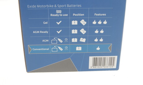 Фото 3 - Автомобильный аккумулятор EXIDE EB4L-B (EB4LB)