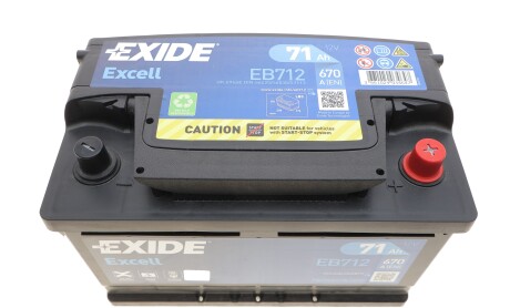 Фото 4 - Автомобільний акумулятор EXIDE EB712