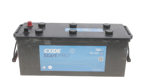 Акб 6ст-140 тип3 euro (пт 800)(h=210) - EXIDE EG1403