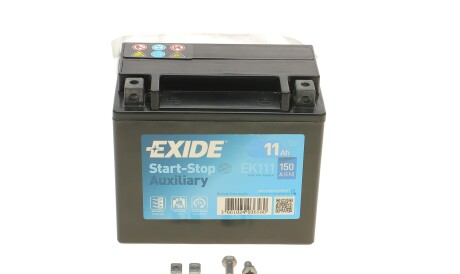 Акумуляторна батарея 11Ah/150A (150x90x130/+L) (Start-Stop/допоміжна) - EXIDE EK111