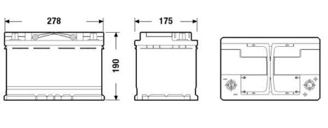 Акумулятор - EXIDE EQ600