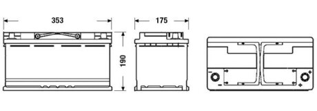 Акумулятор - EXIDE EQ800