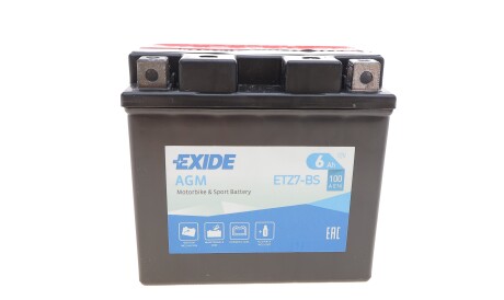 Фото 3 - Автомобильный аккумулятор EXIDE ETZ7-BS (ETZ7BS)