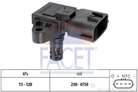 Датчик тиску повітря, регулювання висоти Made in Italy - OE Equivalent - FACET 10.3227