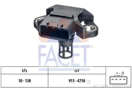 Датчик тиску повітря, регулювання висоти Made in Italy - OE Equivalent - FACET 10.3320