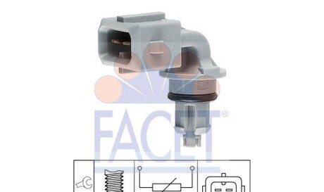 Датчик, температура впускаемого воздуха - FACET 10.4005