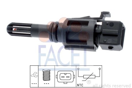 Датчик температури повітря Bmw 3 320 ci (06-07) (10.4027) - (13621739510, NNK000020) FACET 104027