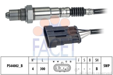 Лямбда-зонд Doblo/Combo 05- 1.2-1.4i - (46750245, 46751052, 46751082) FACET 10.8203