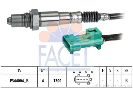 Лямбда-зонд Berlingo/Partner 1.6i 08- - (1618Z7, 1628CW, 1628HR) FACET 10.8222