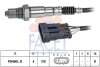 Датчик кислорода (лямбда-зонд) Fiat 500 (08-)/Opel Combo D (12-) 1.4i (10.8237) - ((55214621, 855465, 95510477)) FACET 108237 (фото 1)