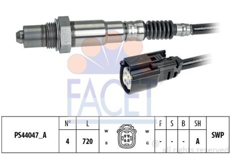 Кисневий датчик Made in Italy - OE Equivalent - ((5129058, BV619G444AA, CV6Z9G444A)) FACET 10.8364
