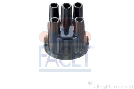 Кришка розподільника запалювання Audi 100/80/A4/ VW Caddy/Golf/Passat/Jetta 1.4-2.0 78-01 - (026905207A) FACET 2.7668PHT (фото 1)