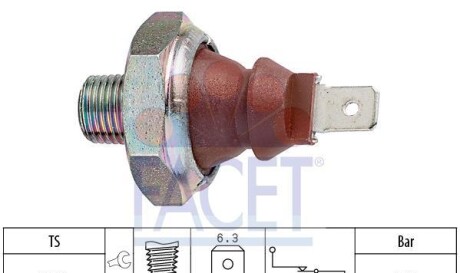 Датчик давления масла - FACET 7.0007