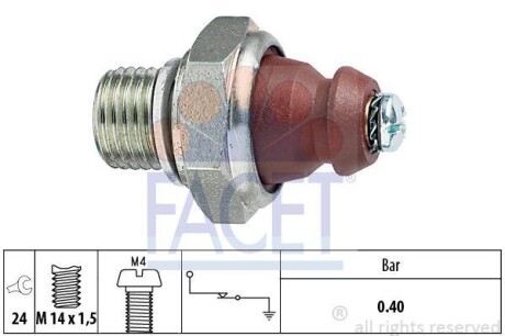 Датчик тиску оливи ОМ616/617 - FACET 7.0074