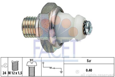 Датчик давления масла ОМ601/602 - FACET 7.0098