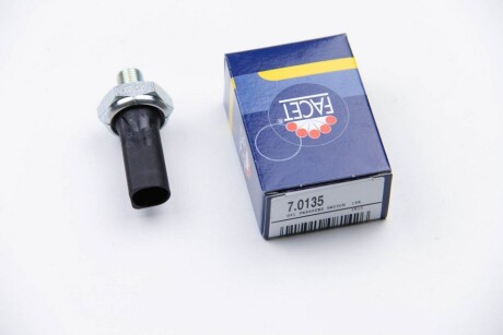 Датчик тиску оливи (1,2-1,6bar/ 1 конт./чорний) VW T4/Golf IV/Audi A4/A6 1.6-5.0 95-10 - (06A919081J, 06A919081A, 06A919081D) FACET 70135