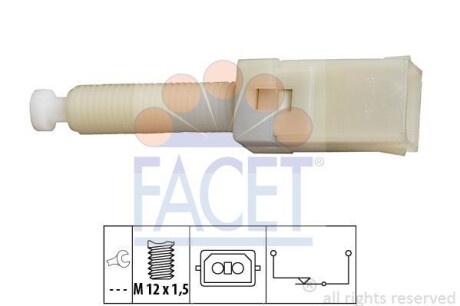 Датчик стоп-сигнала Passat 96-00/Audi 100/A4/A6 83-05 - (443945515, 511945513, 857945515A) FACET 7.1087