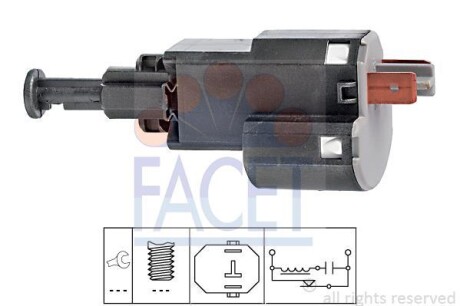 Датчик стоп-сигнала Opel Astra/Vectra (95-) - (09132299, 1240008) FACET 7.1155