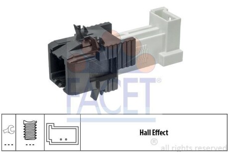 Датчик стоп-сигнала BMW 1/3/4/5/7/X1/X5 (10-) - FACET 7.1312