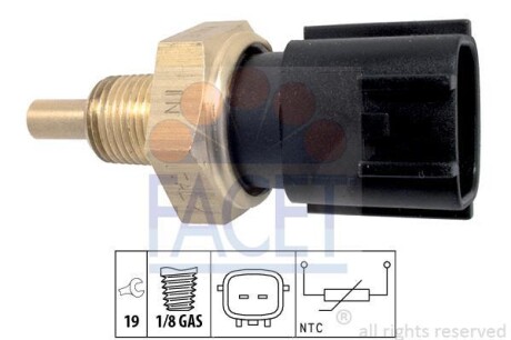 Датчик температури охолоджуючої рідини Megane IV 1.6 TCe (15-) - (22630ZJ70A, 250759968R) FACET 73358 (фото 1)