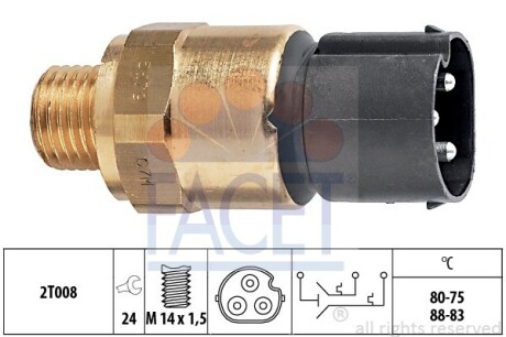 Датчик включения вентилятора Bmw 3 compact 316 g (94-00) (7.5679) - (61318361787) FACET 75679