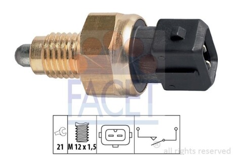 Датчик заднього ходу BMW 3(E36) 90-/5(E39) 97- - (23141221706, 23141434584, 23147506637) FACET 7.6131