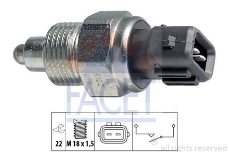 Датчик вмикання заднього ходу VW LT 78-> - FACET 7.6152