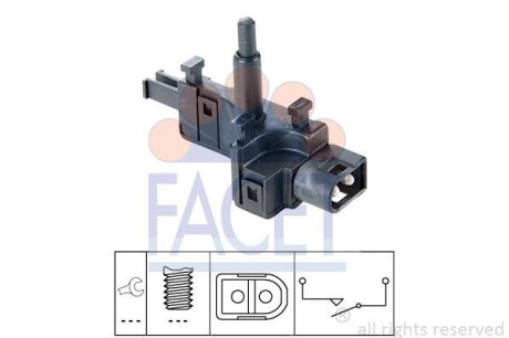 Датчик заднього ходу Mercedes Benz W124/202/210 (88-) (7.6165) - FACET 76165