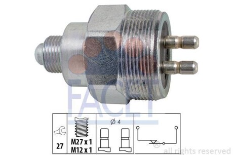 Датчик заднього ходу Sprinter 96-/Vito 03- - (959519) FACET 76324