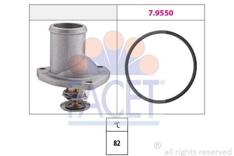 Термостат, охолоджувальна рідина Made in Italy - OE Equivalent - FACET 7.8195