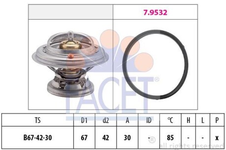 Термостат MB Vario 512 d (667.321, 667.322, 667.323) (96-10) (7.8280) - FACET 78280