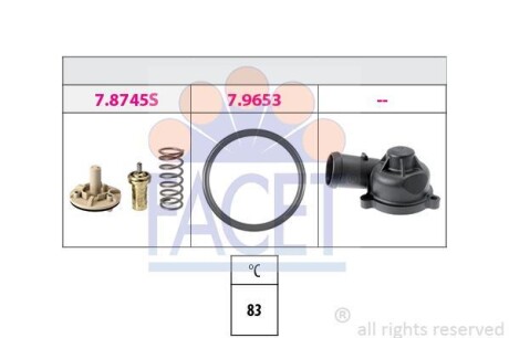 Термостат Skoda Roomster 1.6 (06-15) (7.8745K) - FACET 78745K